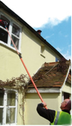 Cleaning hard to reach windows